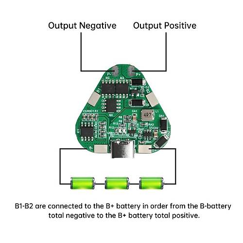 3S 20A BMS 12V 18650 Li-ion Type-C Pil arj Koruma Devresi