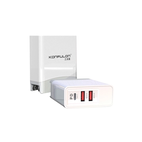Konfulon C56Q 2 USB Type-C 3.0 Quick PD 30W Seyahat arj Cihaz