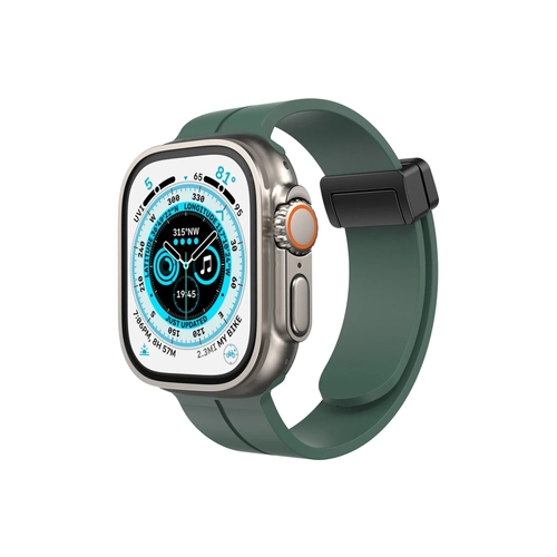 Newface Apple Watch 38mm KR412 Elegance Stylsh Kordon - Koyu Yeil