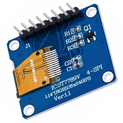 1.14 inch ST7789V Chip 135240 RGB TFT IPS 8 Pin LCD Ekran Modl