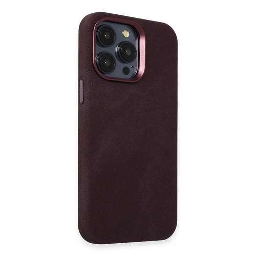 Joko iPhone 14 Pro Klf Velvet Magsafe Kapak - Derin Mor
