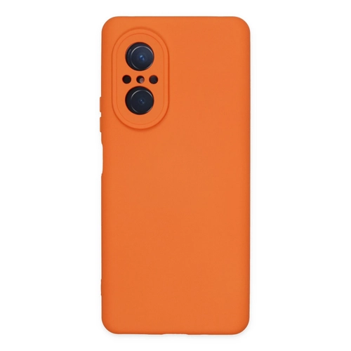 Newface Huawei Nova 9 SE Klf Nano ii Kadife Silikon - Turuncu