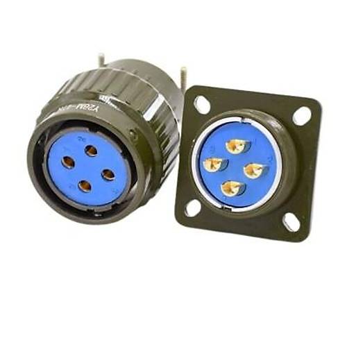 Y28M 4 Pin Askeri Tip Konnektör Takımı