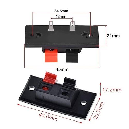 IC-249 Hoparlr Klemensi 2'li Hoparlr Terminali