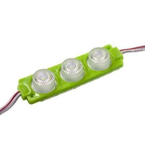 3W Mercekli Modl 3'l Led - Yeil 12V