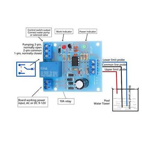 12V Su Seviyesi Kontrol Modl - Rle kl