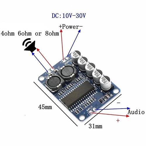 TDA8932 35W Dijital Amplifikatr Kart