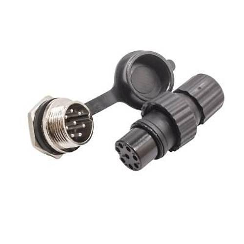 GX-16 8-Pin Su Geirmez Mike Konnektr - Panel Tipi