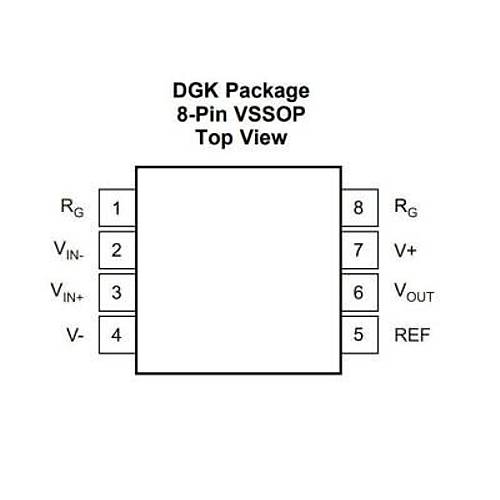 INA333AIDGKR VSSOP-8 Smd Amplifikatör Entegresi