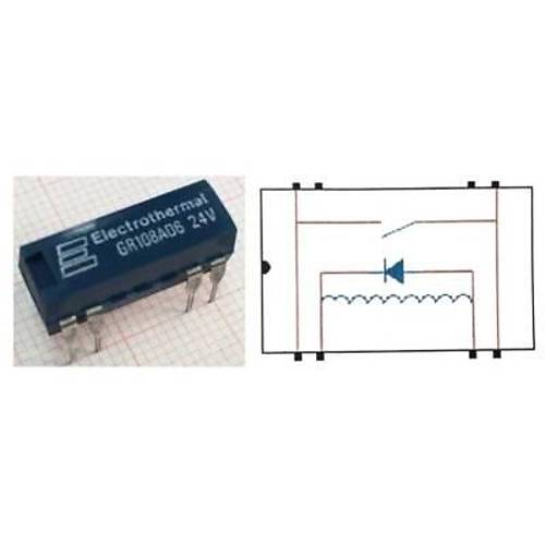 GR108AD6 24V Reed Rle Tek Kontak N/O 24VDC 0.5A