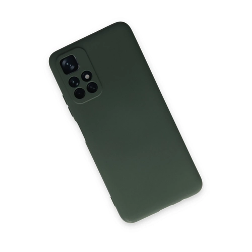 Newface Xiaomi Redmi Note 11T Klf Nano ii Kadife Silikon - Koyu Yeil