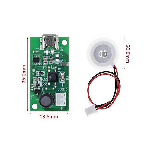 USB Ultrasonik Sis Yapc Nem Buhar Yapc Modl 5V