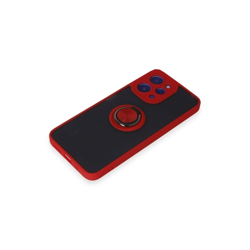 Newface Xiaomi Redmi 12 Klf Montreal Yzkl Silikon Kapak - Krmz