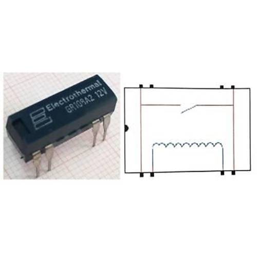 GR108 A2 12V Reed Rle Tek Kontak N/O 12VDC 0.5A