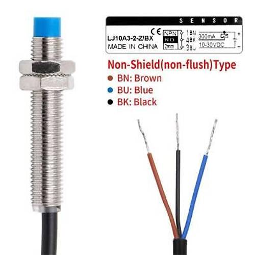 LJ10A3-2-Z/BX 6-36V 2mm NPN NO Endktif Mesafe Sensr