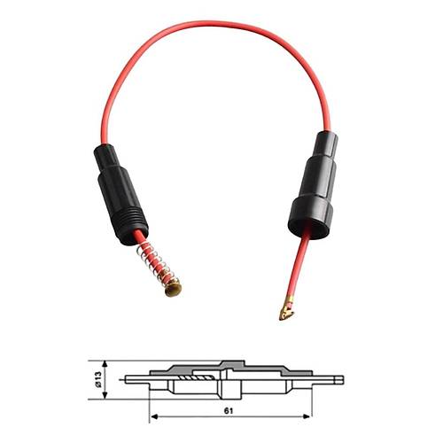 IC-237C-2 Sigorta Yuvas Kablolu 6x30mm