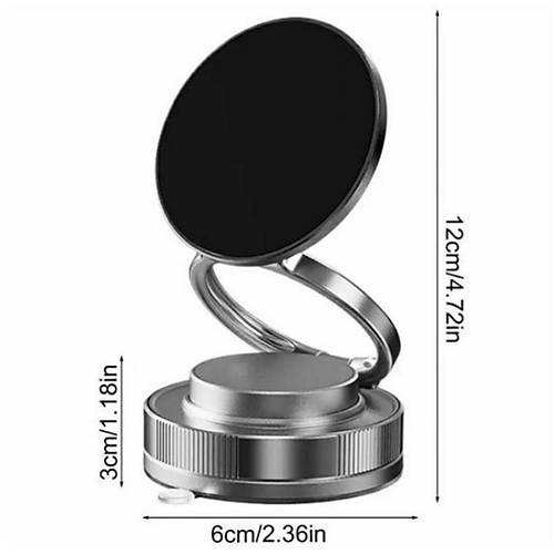 Divex Manyetik Telefon Tutucu Araç İçi 360° Mıknatıslı Stand Gri DH-396