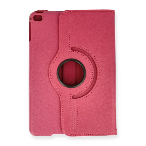 Newface iPad Mini 4 Klf 360 Tablet Deri Klf - Pembe