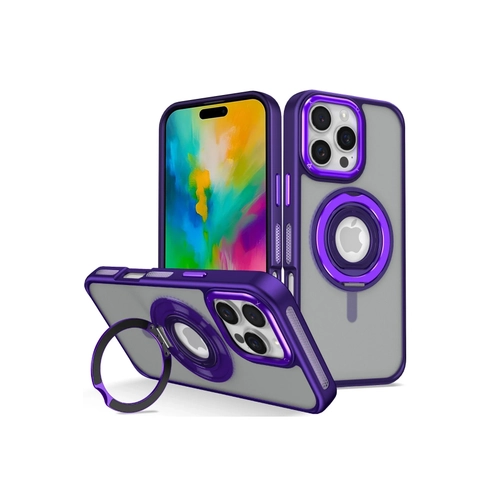 Joko iPhone 16 Pro Banza Magsafe Standl Kapak - Derin Mor