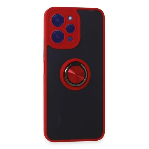 Newface Xiaomi Redmi 12 Klf Montreal Yzkl Silikon Kapak - Krmz