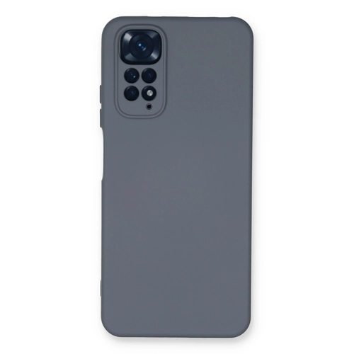 Newface Xiaomi Redmi Note 11 Klf Nano ii Kadife Silikon - Gri