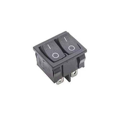 KCD2-502 kili ON-OFF Switch 6 Pin - Siyah