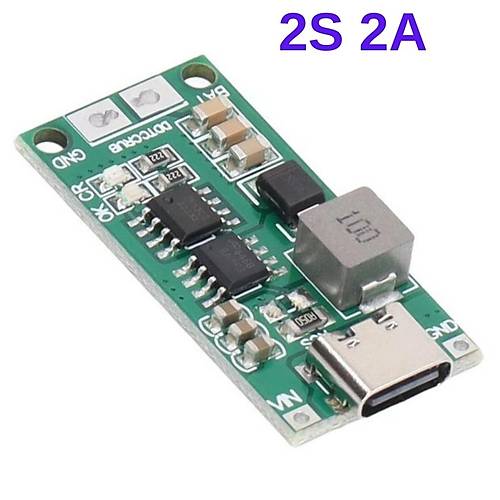 2S 2A Type-C arj Modl ok Hcreli 18650 Lityum Pil arj Devresi 8.4V