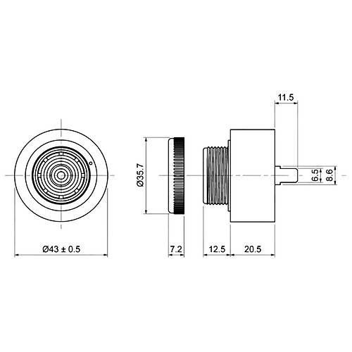 IC-221G 43mm Buzzer 220V