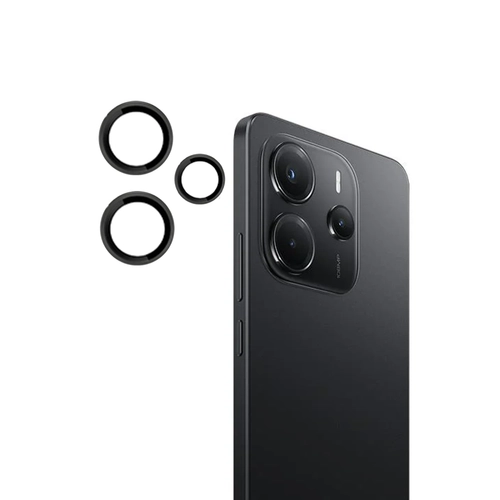 Joko Xiaomi Redmi Note 14 4G PVD Metal Kamera Lens - Siyah