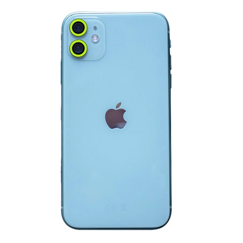 Newface iPhone 11 Neon Fosforlu Kamera Lens - Yeil