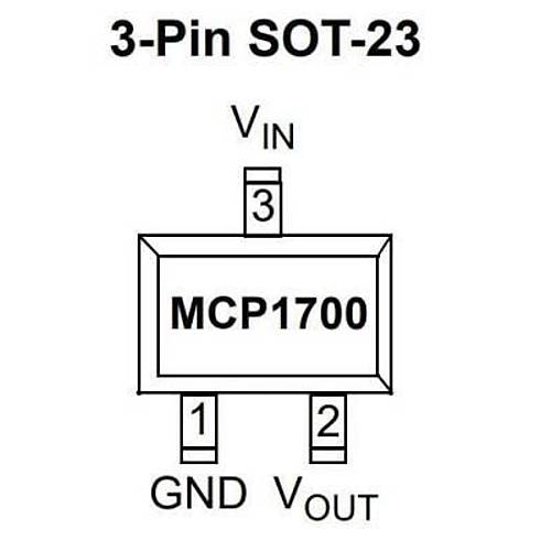 MCP1700T-3002E/TT SOT-23-3 SMD 3V Voltaj Regülatörü