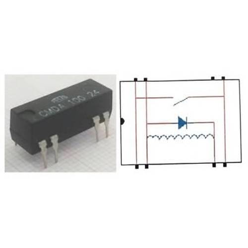 CMDA 100 24 Reed Rle Tek Kontak N/O 24VDC 0.5A