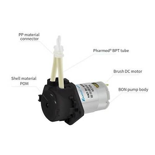 Kamoer 12V Peristaltik Sv Pompas - NKP-DC-B08D Siyah