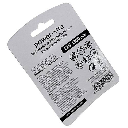 Power-Xtra AA 1300mAh 1.2V Ni-Mh arj Edilebilir Pil - 2'li Blister