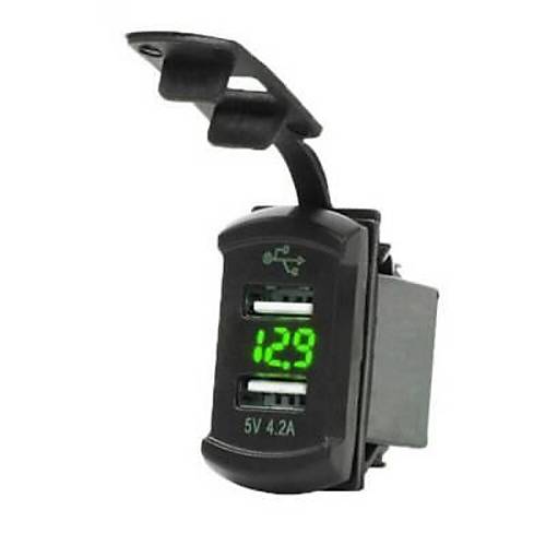 Ekranl 5V 2.1A ift kl USB arj Modl Yeil