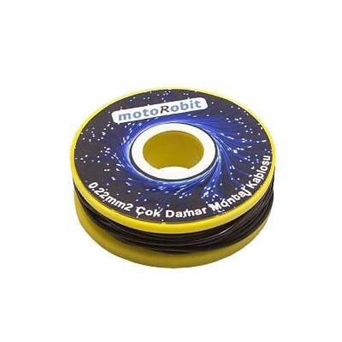 0.22 mm2 Siyah ok Damar Montaj Kablosu - 10 Metre