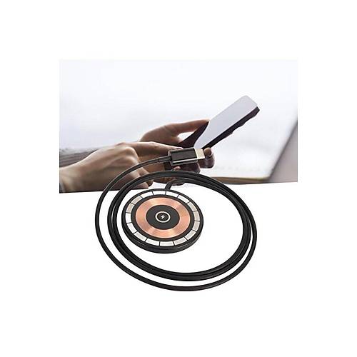 AW16 15W TypeC Magsafe, IPhone Manyetik effaf Grnml Kablosuz arj Cihaz