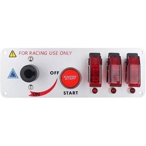3'l ON-OFF Toggle Switch Panel - Motor Start Butonlu ve Kontak Anahtarl