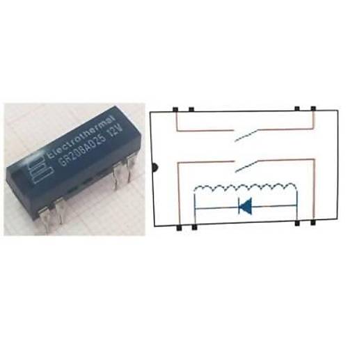 GR208-AD25-12V Reed Rle ift Kontak N/O 12VDC 0.5A