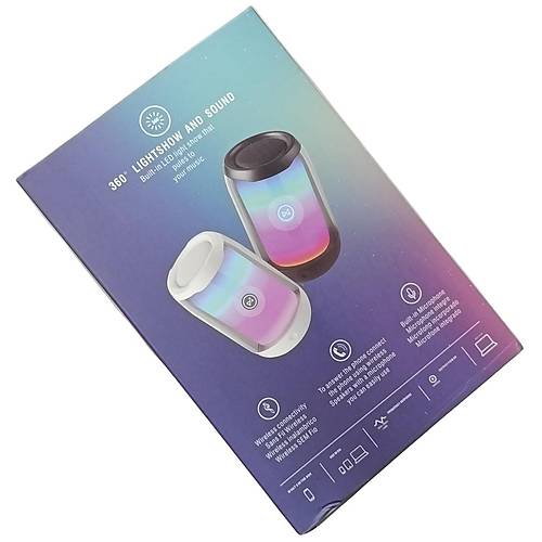 Divex Pluse 4 Mini Tanabilir RGB Ledli Siyah Bluetooth Hoparlr DM-90