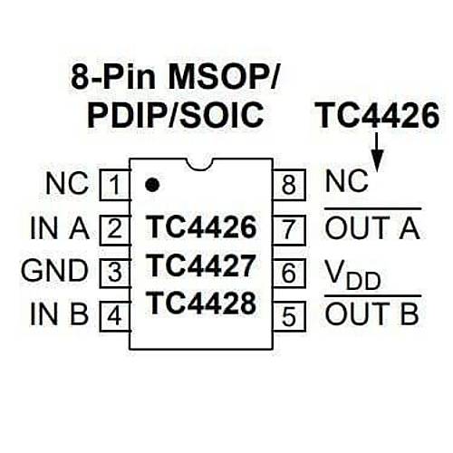 TC4426 SOIC-8 Mosfet Src Entegresi