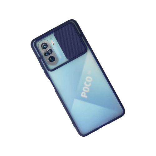 Newface Xiaomi Poco F3 Klf Palm Buzlu Kamera Srgl Silikon - Lacivert