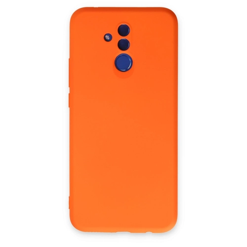 Newface Huawei Mate 20 Lite Klf Nano ii Kadife Silikon - Turuncu