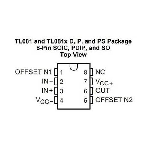 TL081 SMD SO8 Entegre