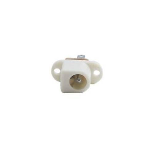 5.5x2.1mm Beyaz DC Jack Şasesi - Jak Girişi