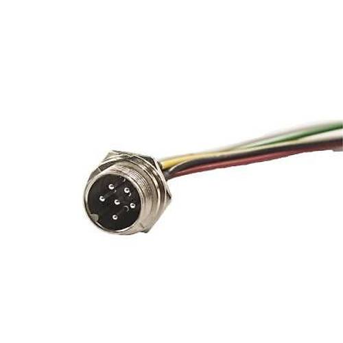 GX-16 6-Pin Kablolu Mike Konnektr - Erkek