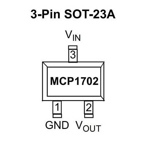 MCP1702-5002E SOT23-3 LDO Reglatr Entegresi