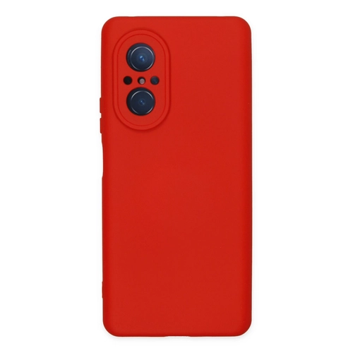 Newface Huawei Nova 9 SE Klf Nano ii Kadife Silikon - Krmz