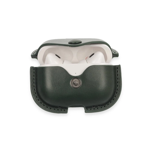 Newface Airpods Pro 2 (2.nesil) anta Deri Klf - Haki Yeil