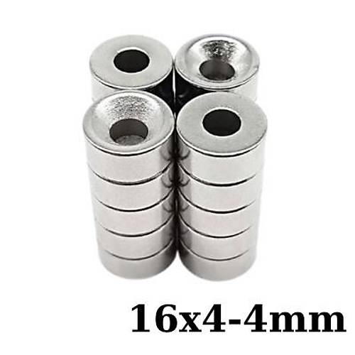 16X4-4mm Hava Delikli Neodyum Gl Mknats - Neodim Magnet